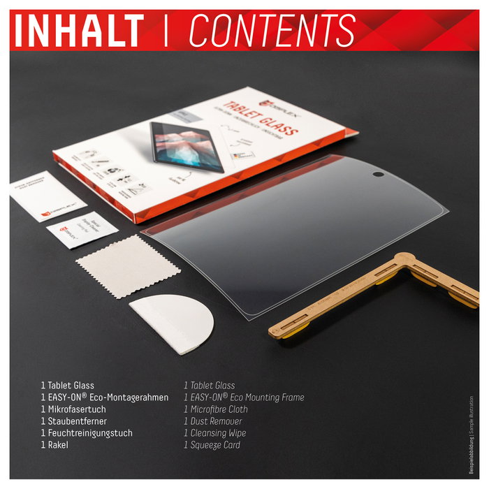 Displex DISPLEX 01535 Protector de Pantalla de Vidrio Templado 9H para iPad (7ma/8va/9na Gen) y Air (3ra Gen) 26.7 cm (10.5") - Incluye Kit Montaje