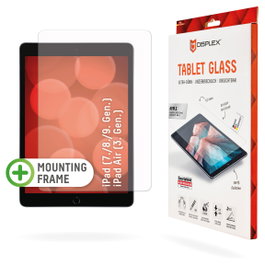 Displex DISPLEX 01535 Protector de Pantalla de Vidrio Templado 9H para iPad (7ma/8va/9na Gen) y Air (3ra Gen) 26.7 cm (10.5") - Incluye Kit Montaje