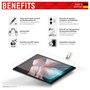 Displex DISPLEX 01535 Protector de Pantalla de Vidrio Templado 9H para iPad (7ma/8va/9na Gen) y Air (3ra Gen) 26.7 cm (10.5") - Incluye Kit Montaje
