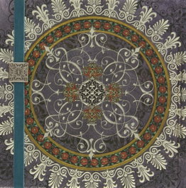 BONCAHIER Cuaderno mandala goma azul