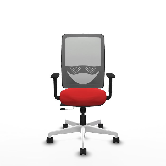 PIQUERAS Y CRESPO Silla de oficina Zulema Rojo/Gris con mecanismo Sincro/Traslack PIQUERAS Y CRESPO Silla de oficina Zulema Rojo/Gris con mecanismo Sincro/Traslack