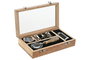 DKD Home Decor Set de 4 Piezas Vintage Regalo Brujula Lupa Prismaticos Catalejo Marron 22 x 13 x 6 cm