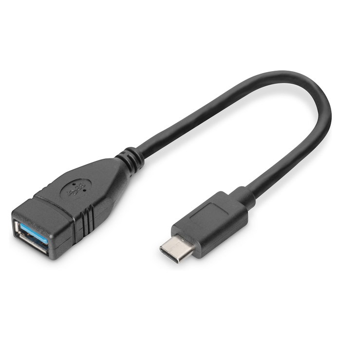 Digitus Adaptador USB Tipo-C a USB-A OTG 0,15m Digitus Adaptador USB Tipo-C a USB-A OTG 0,15m