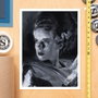 La novia de Frankenstein Litografia Bride of Frankenstein by Chris Valentine 41 x 31 cm - sin marco