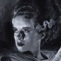 La novia de Frankenstein Litografia Bride of Frankenstein by Chris Valentine 41 x 31 cm - sin marco