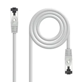 Nanocable 10.20.2000-L25 Cable de Red Ethernet CAT8.1 S/FTP (SSTP), 40 Gbps, 2 GHz, 0.25m, Gris, RJ45, Blindaje Total, Cobre Libre de Oxígeno