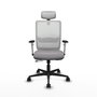 PIQUERAS Y CRESPO Silla de oficina Haches con mecanismo Sincro/Traslack Gris y Blanco