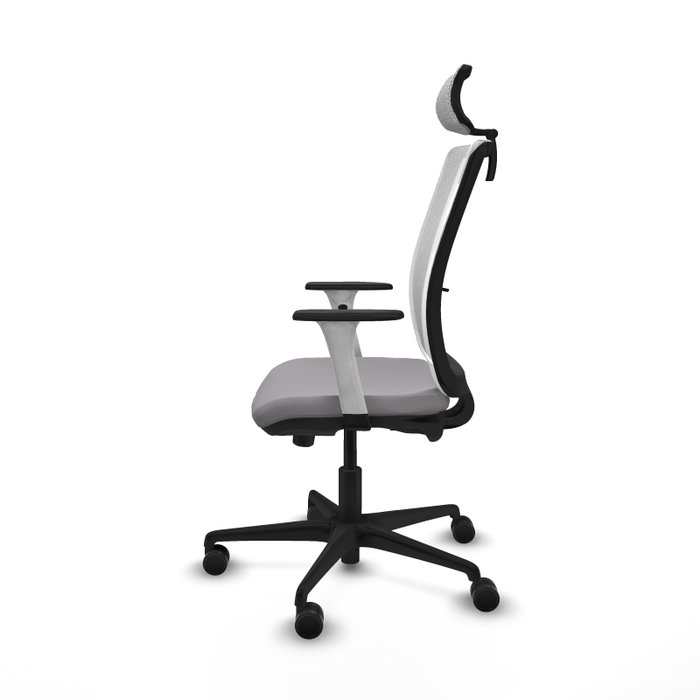 PIQUERAS Y CRESPO Silla de oficina Haches con mecanismo Sincro/Traslack Gris y Blanco PIQUERAS Y CRESPO Silla de oficina Haches con mecanismo Sincro/Traslack Gris y Blanco