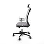 PIQUERAS Y CRESPO Silla de oficina Haches con mecanismo Sincro/Traslack Gris y Blanco
