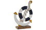 DKD Home Decor Decoración Atlántico Blanco Azul Marino 9 x 45 x 34 cm