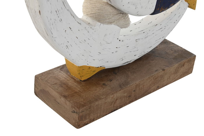 DKD Home Decor Decoración Atlántico Blanco Azul Marino 9 x 45 x 34 cm