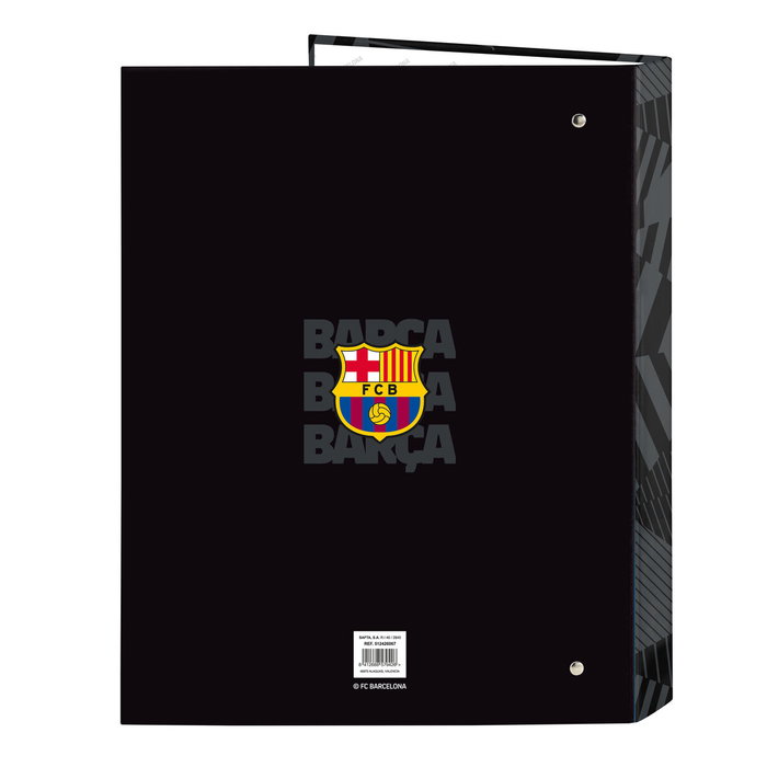 Safta Carpeta Folio 4 Anillas Mixtas F.C. Barcelona Black Safta Carpeta Folio 4 Anillas Mixtas F.C. Barcelona Black