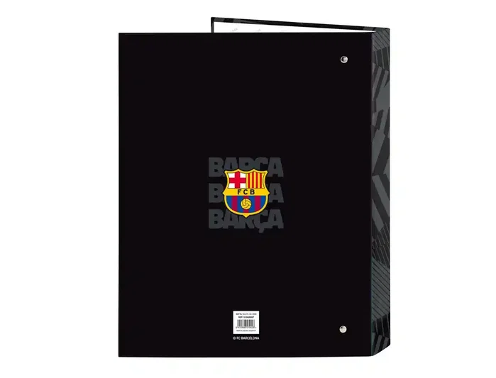 Safta Carpeta Folio 4 Anillas Mixtas F.C. Barcelona Black Safta Carpeta Folio 4 Anillas Mixtas F.C. Barcelona Black