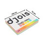 Djois Bloc de notas electrostáticas 250 hojas 5 colores surtidos 75x100 mm