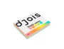 Djois Bloc de notas electrostáticas quita y pon 75x100 mm 250 hojas 5 colores surtidos