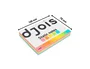 Djois Bloc de notas electrostáticas quita y pon 75x100 mm 250 hojas 5 colores surtidos