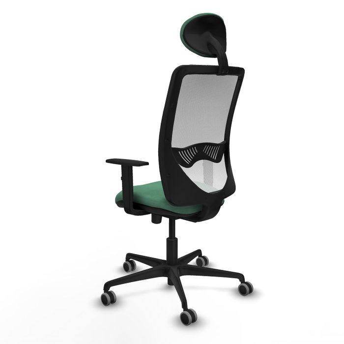 PIQUERAS Y CRESPO Silla de oficina Zulema Verde esmeralda y Blanco