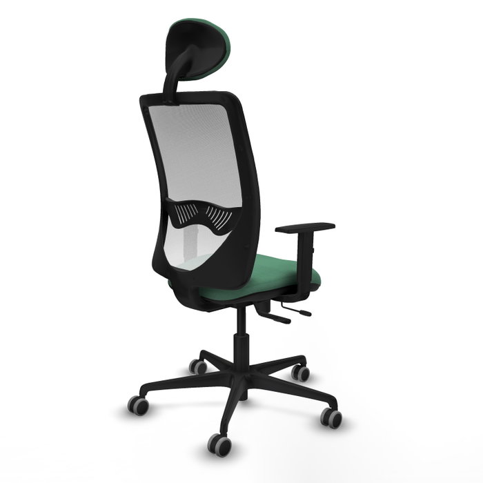 PIQUERAS Y CRESPO Silla de oficina Zulema Verde esmeralda y Blanco
