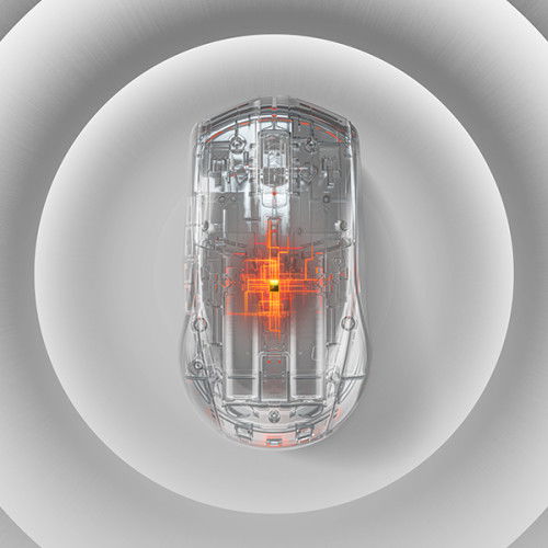 SteelSeries Rival 3 Wireless Ratón Gaming para Diestros - Inalámbrico RF/Bluetooth 5.0, Óptico 18000 DPI, 6 Botones, Iluminación RGB, Negro