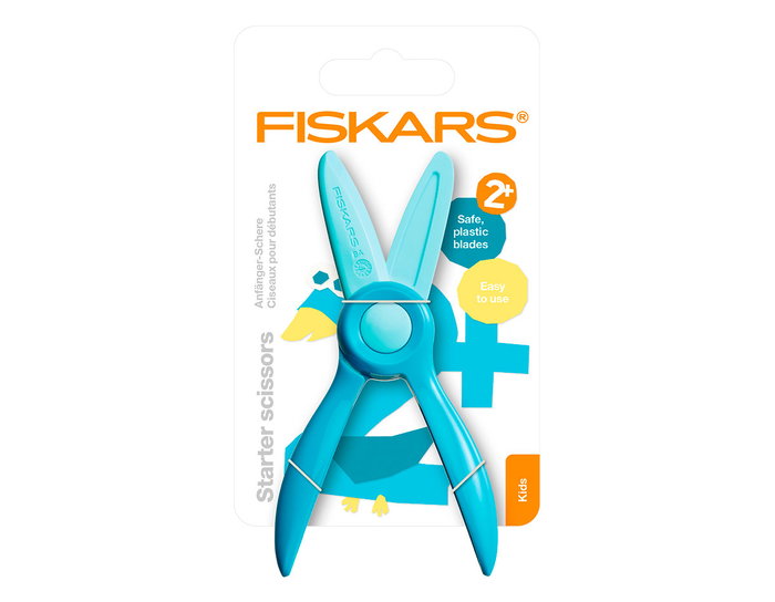 Fiskars Tijeras para niños 2+ principiantes Azul