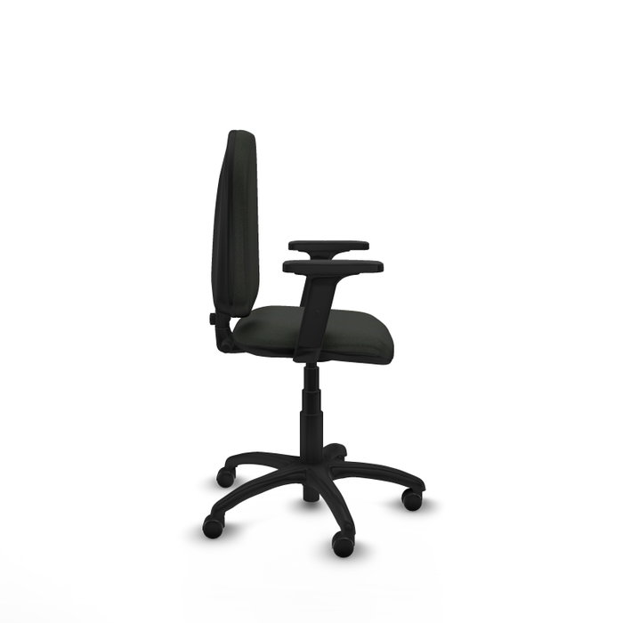PIQUERAS Y CRESPO Silla de oficina Aýna Negra con Brazos 2D PIQUERAS Y CRESPO Silla de oficina Aýna Negra con Brazos 2D