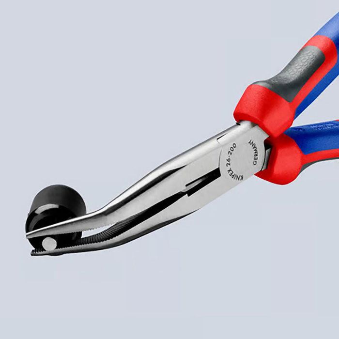 Knipex Alicate de Boca de Cigüeña 200 mm Ergonómico Multicomponente Boca Semi-Redonda con Tolerancia a la Torsión