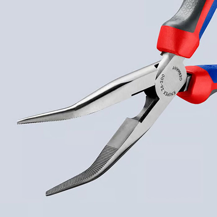 Knipex Alicate de Boca de Cigüeña 200 mm Ergonómico Multicomponente Boca Semi-Redonda con Tolerancia a la Torsión