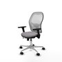 PIQUERAS Y CRESPO Silla de oficina Jorquera con mecanismo Sincro/Traslack Gris y Blanco