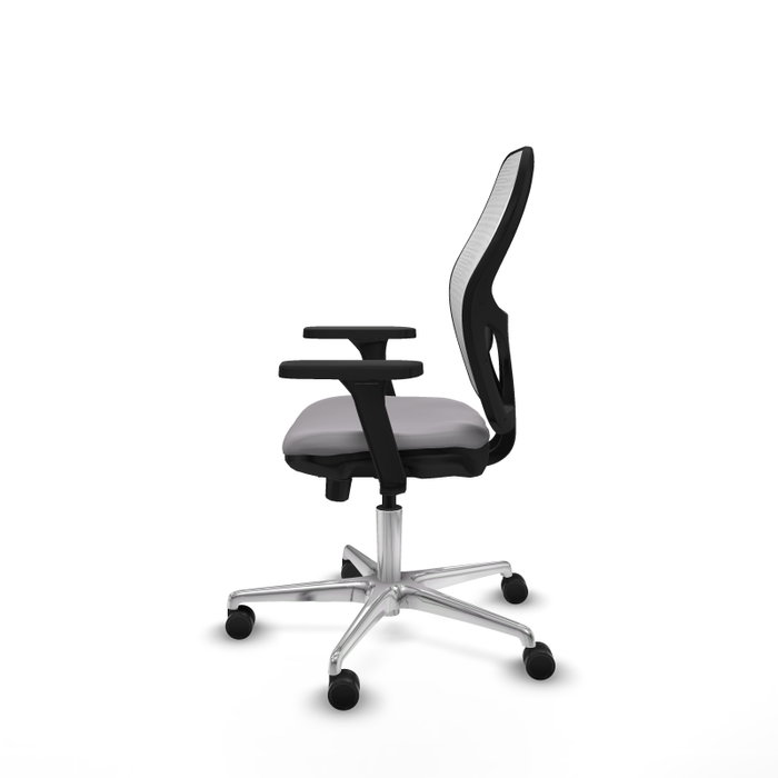 PIQUERAS Y CRESPO Silla de oficina Jorquera con mecanismo Sincro/Traslack Gris y Blanco