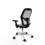 PIQUERAS Y CRESPO Silla de oficina Jorquera con mecanismo Sincro/Traslack Gris y Blanco