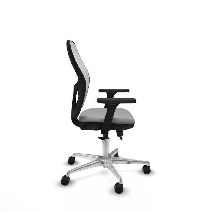 PIQUERAS Y CRESPO Silla de oficina Jorquera con mecanismo Sincro/Traslack Gris y Blanco