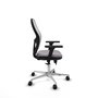 PIQUERAS Y CRESPO Silla de oficina Jorquera con mecanismo Sincro/Traslack Gris y Blanco