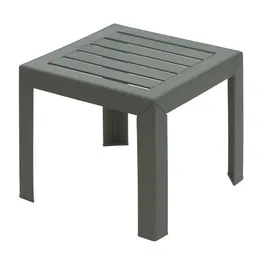 Grosfillex GRO3100038191880 - Mesa de centro Miami, Verde bosque, 40x40 cm, Resina