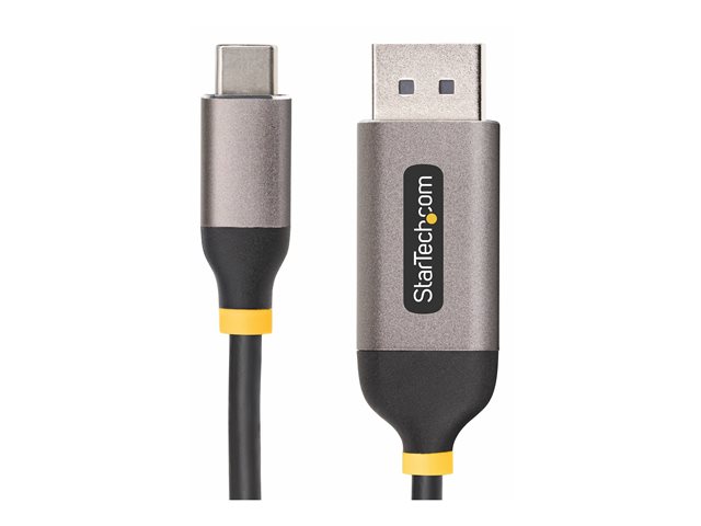 StarTech Adaptador de Cable USB-C a DisplayPort 1.4 3m 8K 60Hz / 4K 144Hz HDR10 - Negro/Gris - Modelo 142-USBC-DP-8K-10F