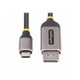 StarTech Adaptador de Cable USB-C a DisplayPort 1.4 3m 8K 60Hz / 4K 144Hz HDR10 - Negro/Gris - Modelo 142-USBC-DP-8K-10F