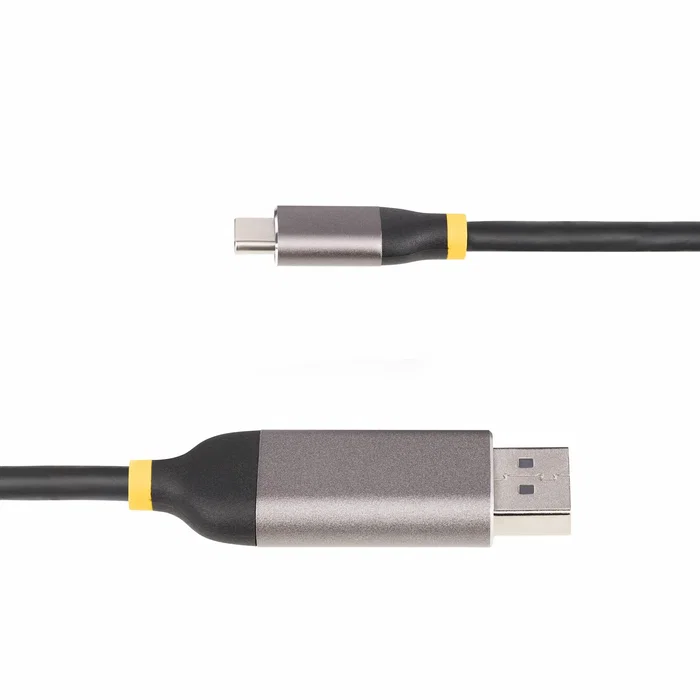 StarTech.com Cable Adaptador USB-C a DisplayPort de 3m, 8K 60Hz, 4K 144Hz, HDR10, Gris y Negro