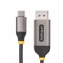 StarTech.com Cable Adaptador USB-C a DisplayPort de 3m, 8K 60Hz, 4K 144Hz, HDR10, Gris y Negro