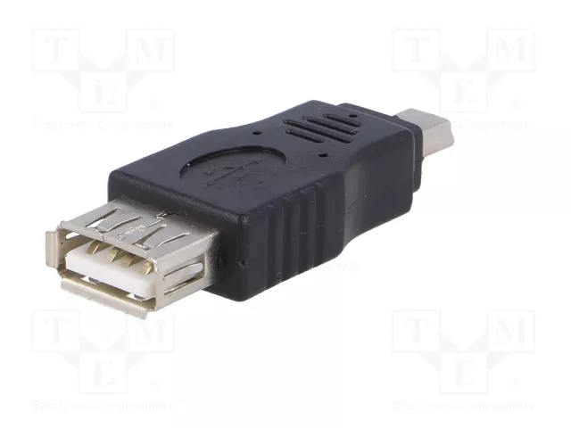 AKYGA Adaptador OTG USB 2.0 con conector USB A y mini USB B