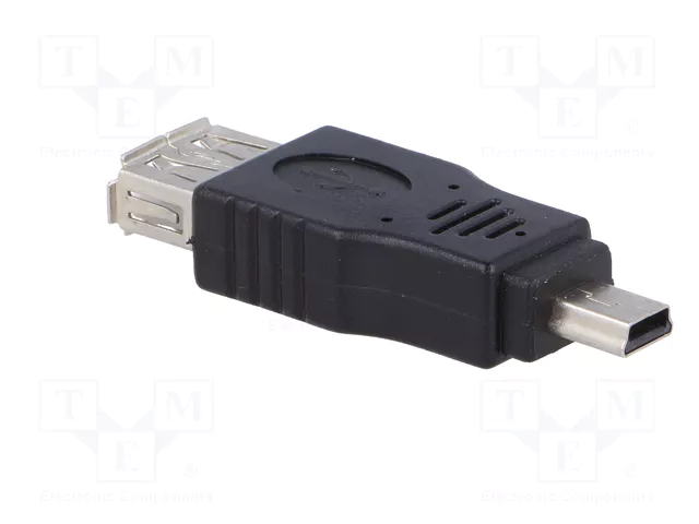 AKYGA Adaptador OTG USB 2.0 con conector USB A y mini USB B