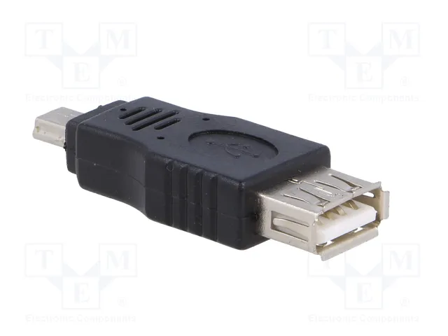 AKYGA Adaptador OTG USB 2.0 con conector USB A y mini USB B