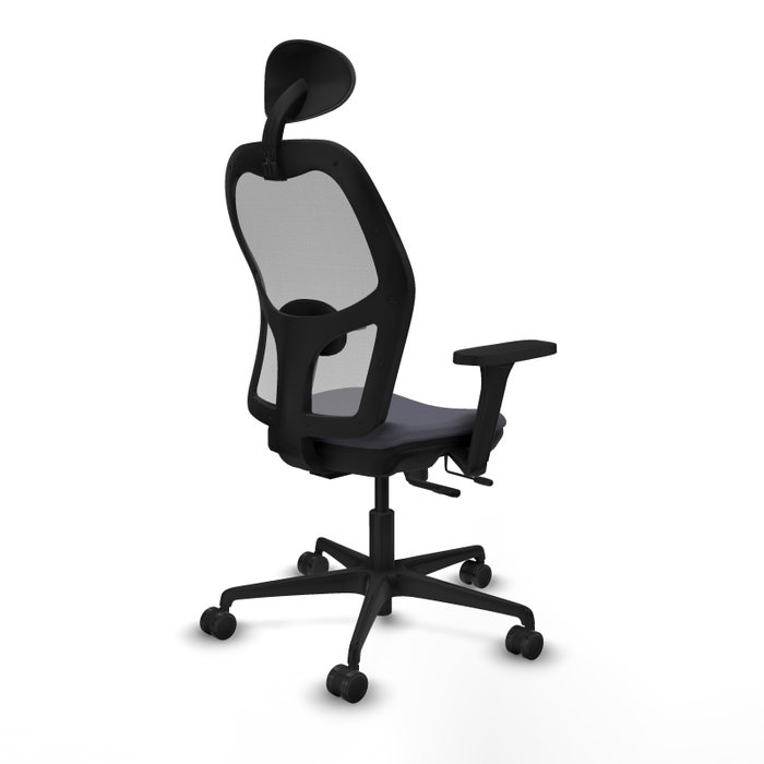 PIQUERAS Y CRESPO Silla de oficina Jorquera con mecanismo Sincro/Traslack, Brazos 3D y Cabecero Fijo