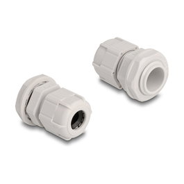 DeLOCK Prensacables M16 Gris 10 piezas