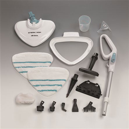 Ariete 4164 Mopa a Vapor 10 en 1 Steam Mop Limpia Suelos y Superficies con Accesorios para Hogar
