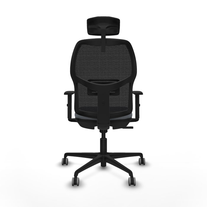 PIQUERAS Y CRESPO Silla de oficina Alfera con mecanismo Sincro, Gris y Negro