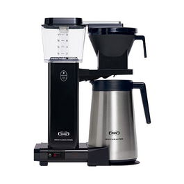 Moccamaster KBGT Cafetera de Filtro Negra y Acero Inoxidable, 2400W, 1.8L, 15 Tazas, Máquina de Café Semi-automática