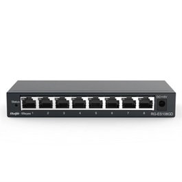 Ruijie Switch no administrado 8 puertos Gigabit RJ45 chasis de acero