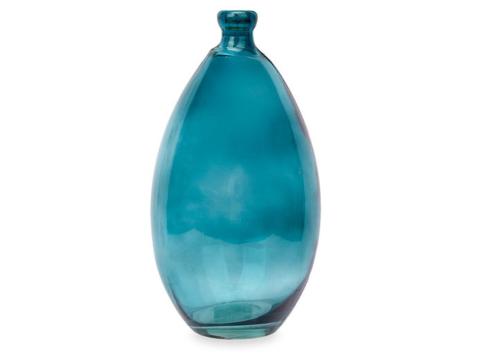 GIFTDECOR Botella Abombada Irregular Turquesa GIFTDECOR Botella Abombada Irregular Turquesa