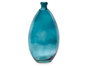 GIFTDECOR Botella Abombada Irregular Turquesa