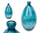 GIFTDECOR Botella Abombada Irregular Turquesa