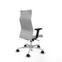 PIQUERAS Y CRESPO Sillón Albacete Blanco con Mecanismo Sincro y Base de Aluminio